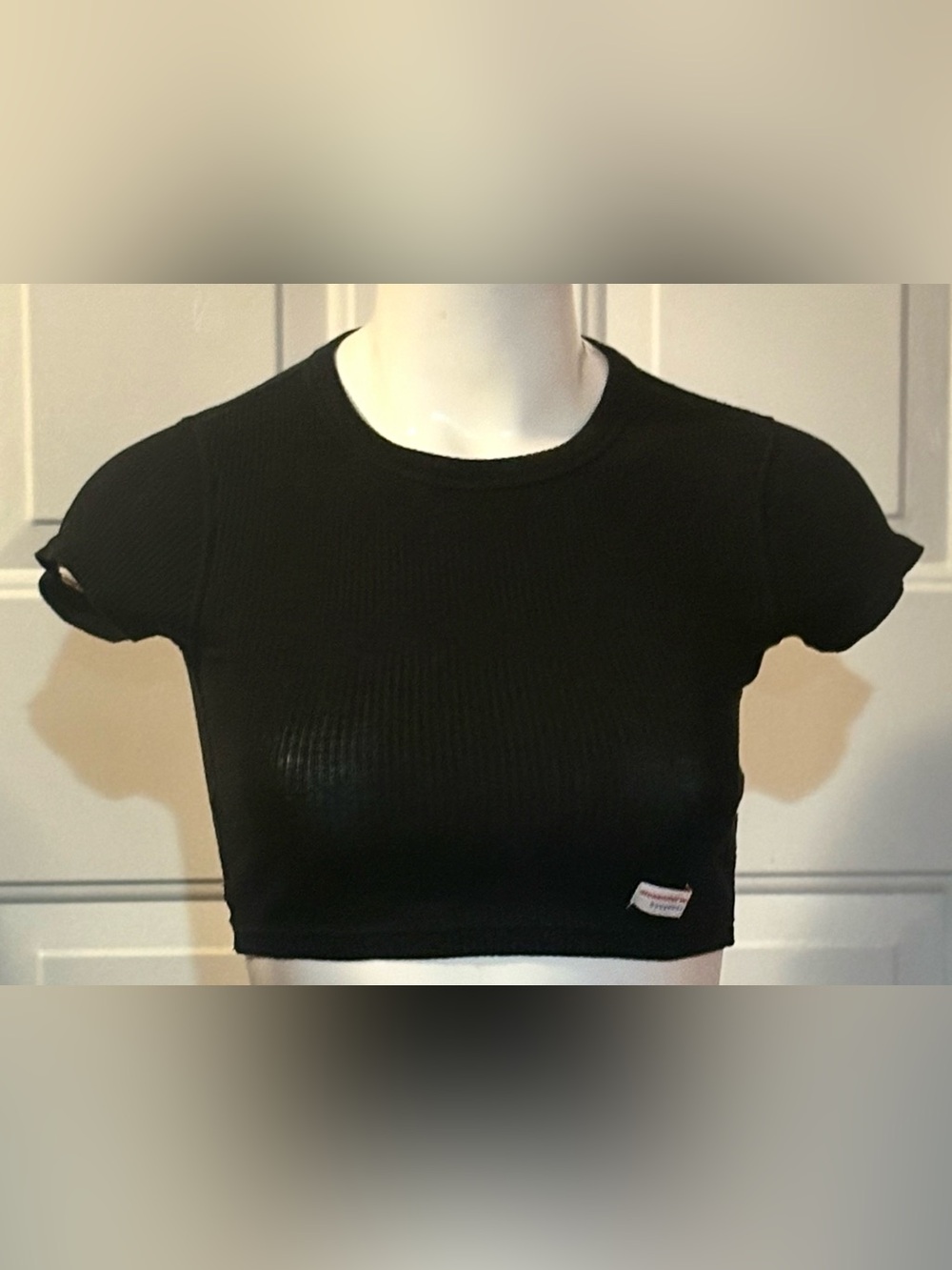 Cotton ribbed crop top, Alexander Wang x H&M Bodywear collaboration size XS
